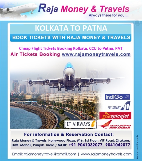 Book on RajaMoneyTravels.com Cheap Flight Tickets Kolkata